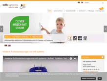 Tablet Screenshot of mfh-systems.com